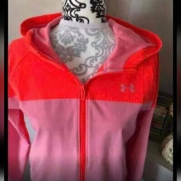 Under Armour Women’s Running / Storm Jacket Loose Fit Pink NWT - Picture 2 of 5